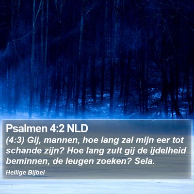 Psalmen 4:2 NLD Bible Verse Image