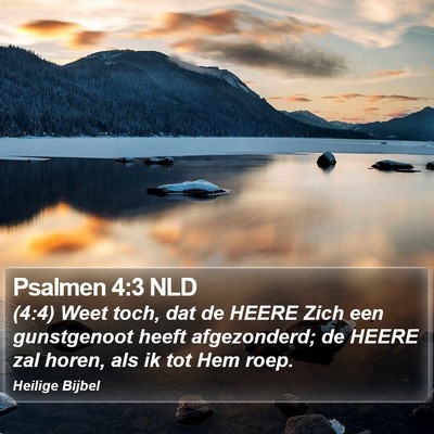 Psalmen 4:3 NLD Bible Verse Image