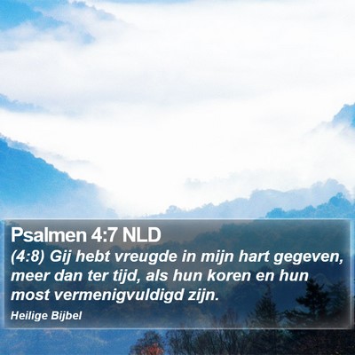 Psalmen 4:7 NLD Bible Verse Image