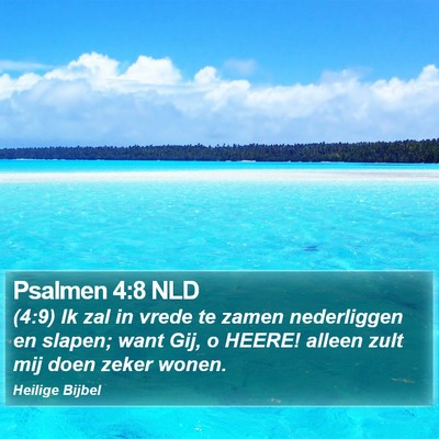 Psalmen 4:8 NLD Bible Verse Image