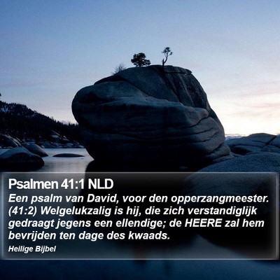 Psalmen 41:1 NLD Bible Verse Image