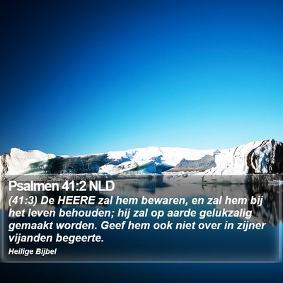 Psalmen 41:2 NLD Bible Verse Image