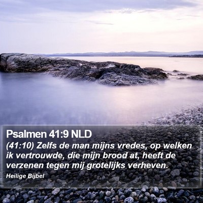 Psalmen 41:9 NLD Bible Verse Image