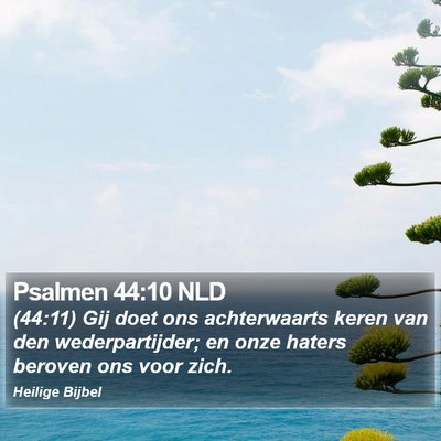 Psalmen 44:10 NLD Bible Verse Image