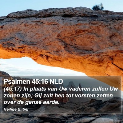 Psalmen 45:16 NLD Bible Verse Image
