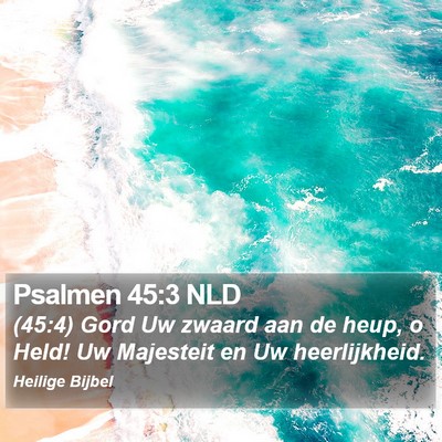 Psalmen 45:3 NLD Bible Verse Image