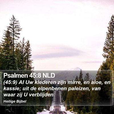 Psalmen 45:8 NLD Bible Verse Image