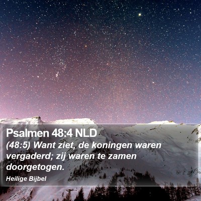 Psalmen 48:4 NLD Bible Verse Image