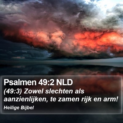 Psalmen 49:2 NLD Bible Verse Image