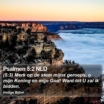 Psalmen 5:2 NLD Bible Verse Image