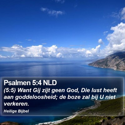 Psalmen 5:4 NLD Bible Verse Image