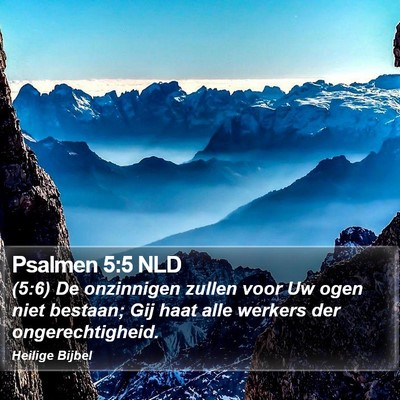 Psalmen 5:5 NLD Bible Verse Image