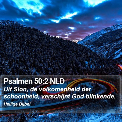 Psalmen 50:2 NLD Bible Verse Image