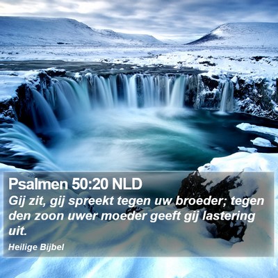 Psalmen 50:20 NLD Bible Verse Image