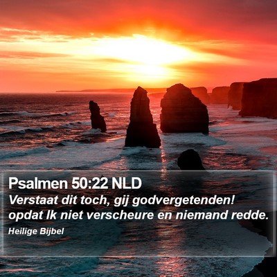 Psalmen 50:22 NLD Bible Verse Image