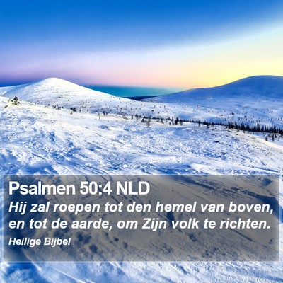 Psalmen 50:4 NLD Bible Verse Image