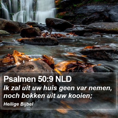 Psalmen 50:9 NLD Bible Verse Image