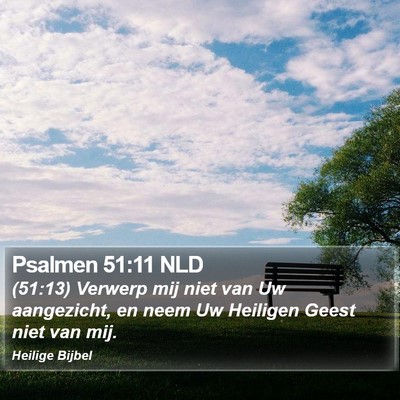 Psalmen 51:11 NLD Bible Verse Image