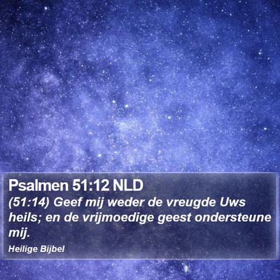 Psalmen 51:12 NLD Bible Verse Image