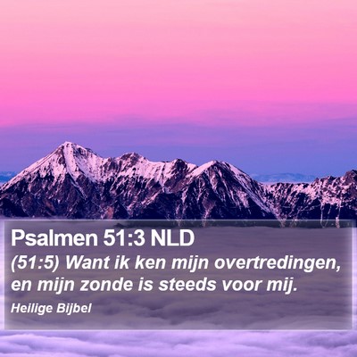 Psalmen 51:3 NLD Bible Verse Image