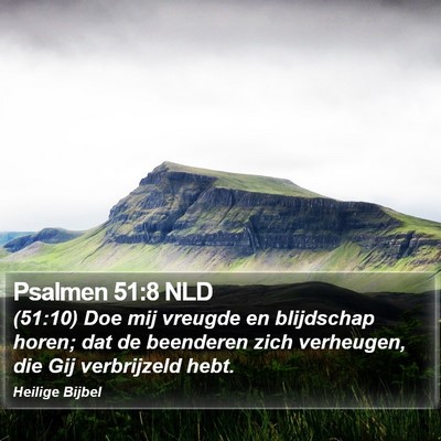Psalmen 51:8 NLD Bible Verse Image