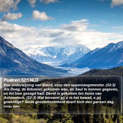 Psalmen 52:1 NLD Bible Verse Image