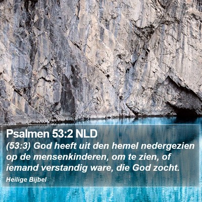 Psalmen 53:2 NLD Bible Verse Image
