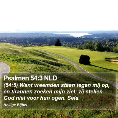 Psalmen 54:3 NLD Bible Verse Image