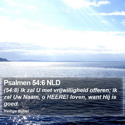 Psalmen 54:6 NLD Bible Verse Image