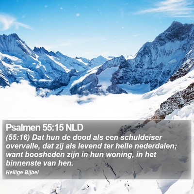 Psalmen 55:15 NLD Bible Verse Image