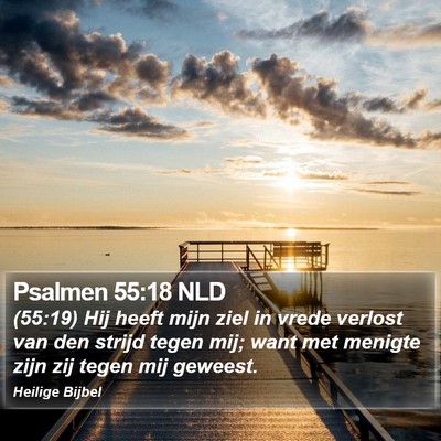 Psalmen 55:18 NLD Bible Verse Image