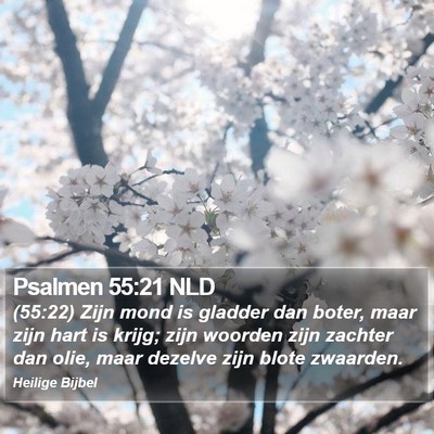 Psalmen 55:21 NLD Bible Verse Image