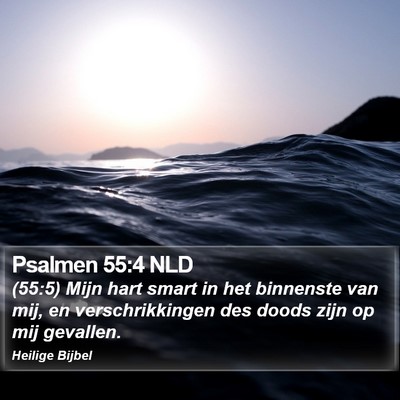 Psalmen 55:4 NLD Bible Verse Image