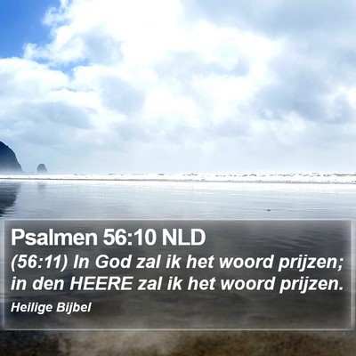 Psalmen 56:10 NLD Bible Verse Image