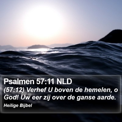 Psalmen 57:11 NLD Bible Verse Image