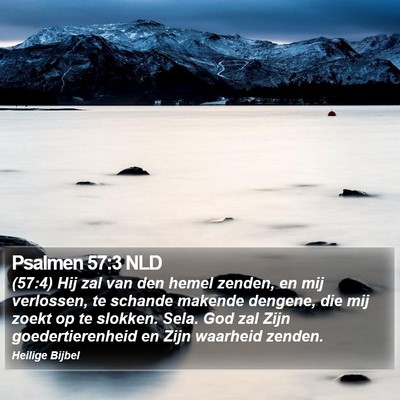 Psalmen 57:3 NLD Bible Verse Image