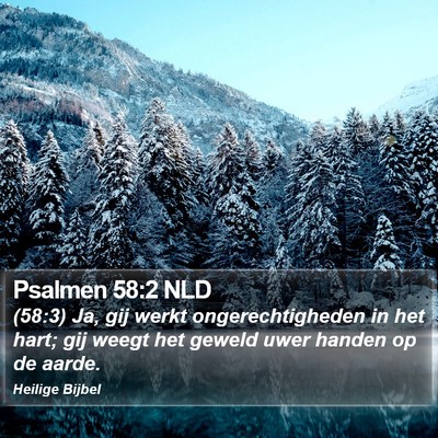 Psalmen 58:2 NLD Bible Verse Image