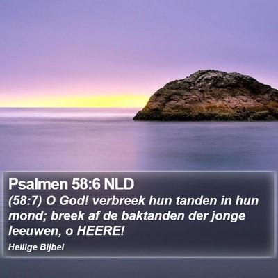 Psalmen 58:6 NLD Bible Verse Image