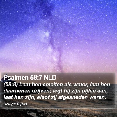 Psalmen 58:7 NLD Bible Verse Image