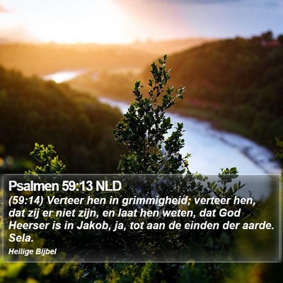 Psalmen 59:13 NLD Bible Verse Image