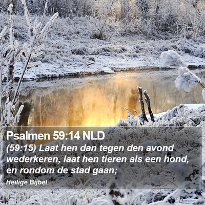 Psalmen 59:14 NLD Bible Verse Image