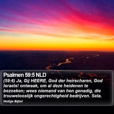 Psalmen 59:5 NLD Bible Verse Image