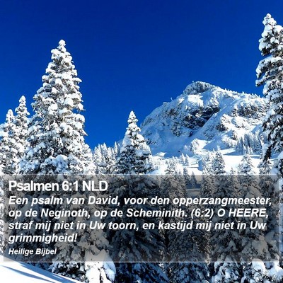 Psalmen 6:1 NLD Bible Verse Image