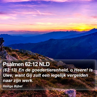 Psalmen 62:12 NLD Bible Verse Image