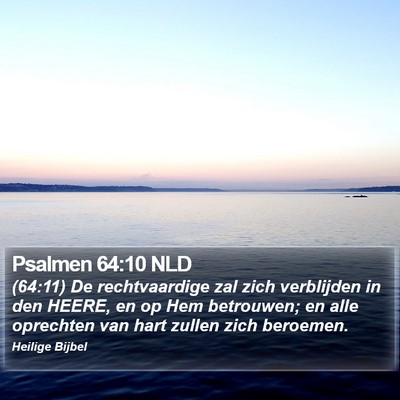 Psalmen 64:10 NLD Bible Verse Image