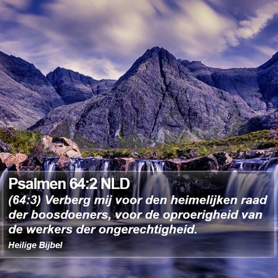 Psalmen 64:2 NLD Bible Verse Image