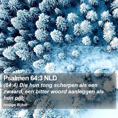 Psalmen 64:3 NLD Bible Verse Image