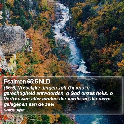 Psalmen 65:5 NLD Bible Verse Image