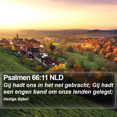 Psalmen 66:11 NLD Bible Verse Image