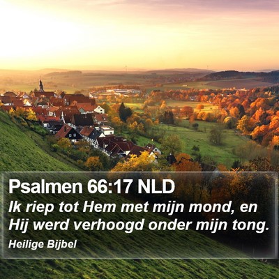 Psalmen 66:17 NLD Bible Verse Image